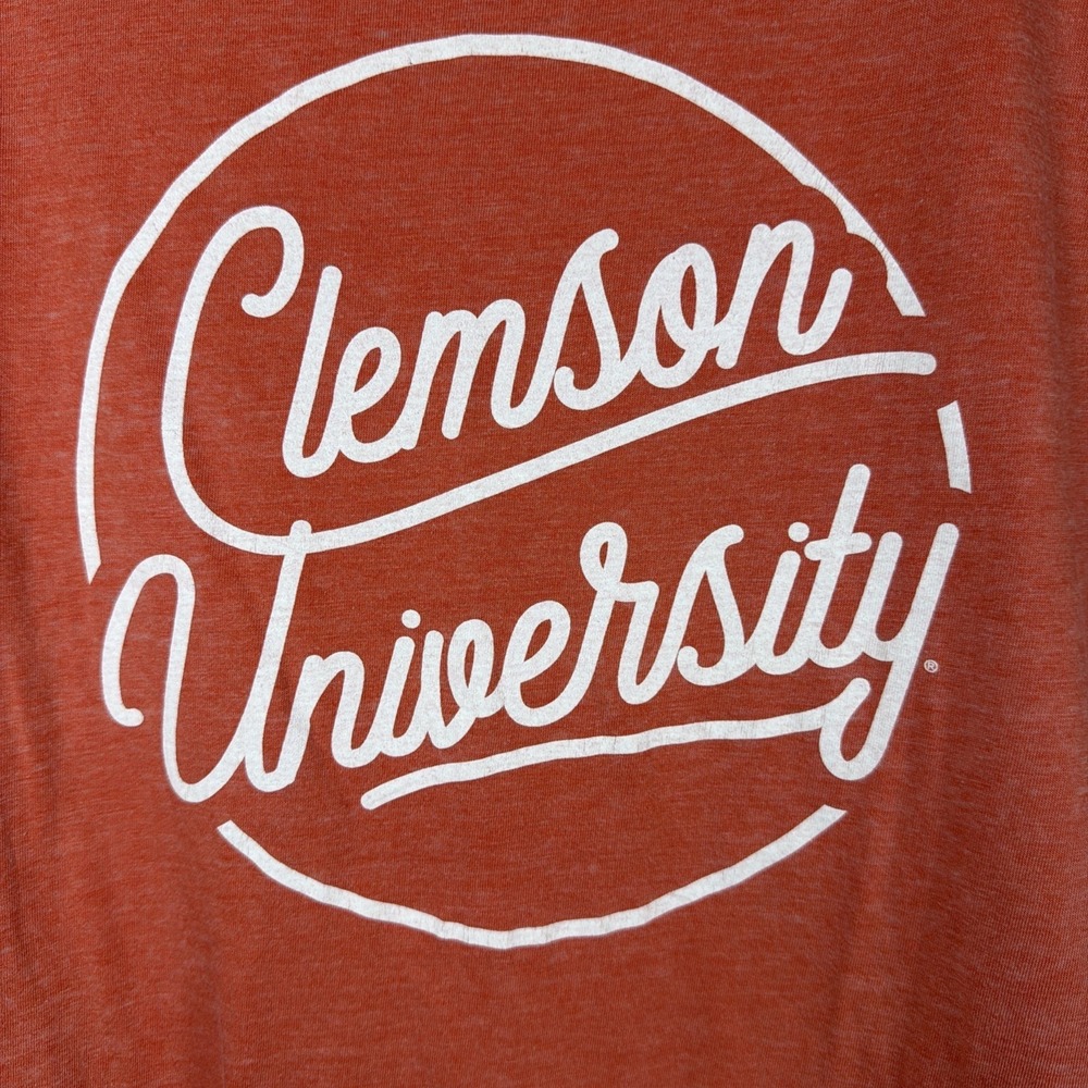Clemson University Tank Top Pressbox Royce Apparel Orange Sleeveless Tee